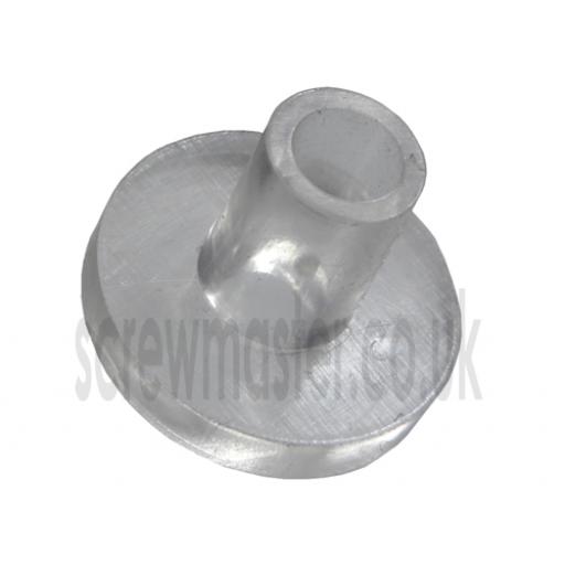 Flanged Spacer Sleeve Grommet Clear Plastic Cushion Glass for Mirror Screws