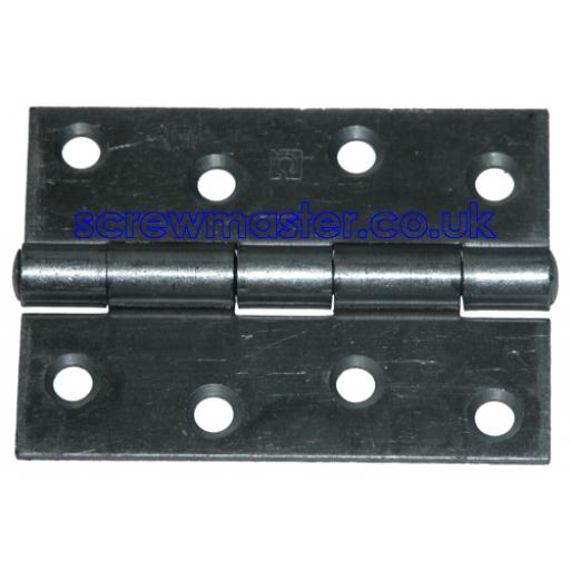 Pair Heavy Duty Steel Butt Hinges 101mm