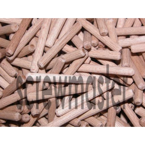 100 Fluted Dowels 5mm x 40mm beech hardwood jointing crafts