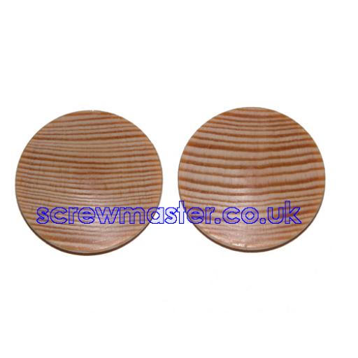 Solid Pine Cover Cap for 35mm hinge hole trim blanking plate