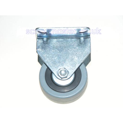 Industrial Castors 50mm Fixed Rubber Wheel