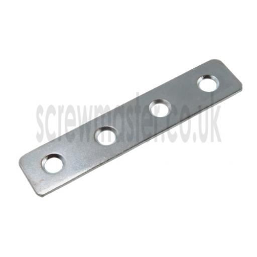 Flat Steel Repair Plate 152mm x 26mm x 2.5mm metal mending strip BZP