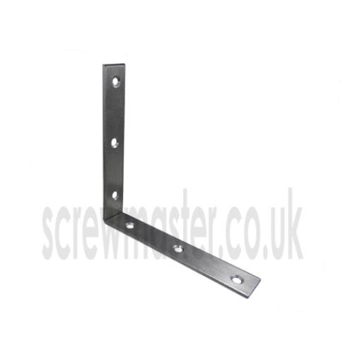 Angle Bracket Self Colour 150mm x 150mm x 25mm wide x 2.5mm thick mild steel Corner Brace