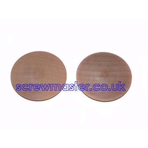 Solid Maple Cover Cap for 35mm hinge hole trim blanking plate