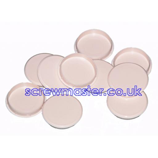 Beige Cover Cap for 35mm hinge hole trim blanking plate