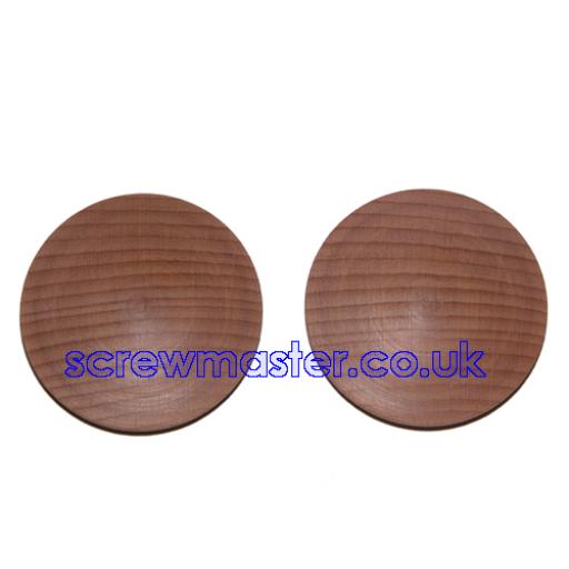 Solid Beech Cover Cap for 35mm hinge hole trim blanking plate