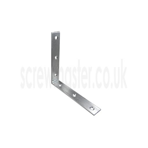 Angle Bracket 150mm x 150mm x 25mm wide x 2.5mm thick BZP mild steel Corner Brace