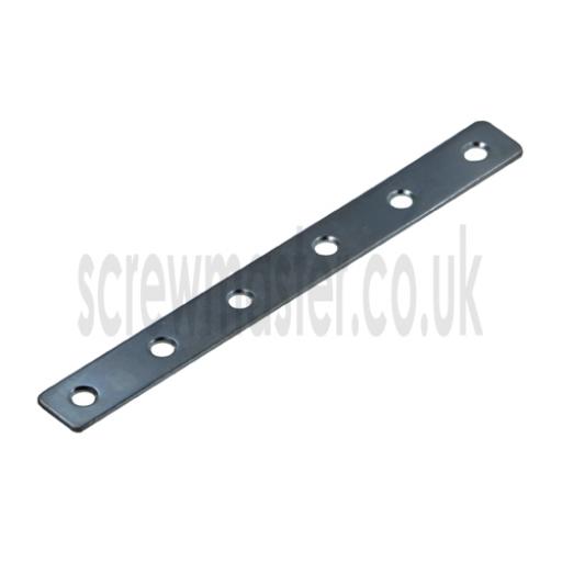 Flat Steel Repair Plate 146mm x 16mm x 1.6mm metal mending strip BZP