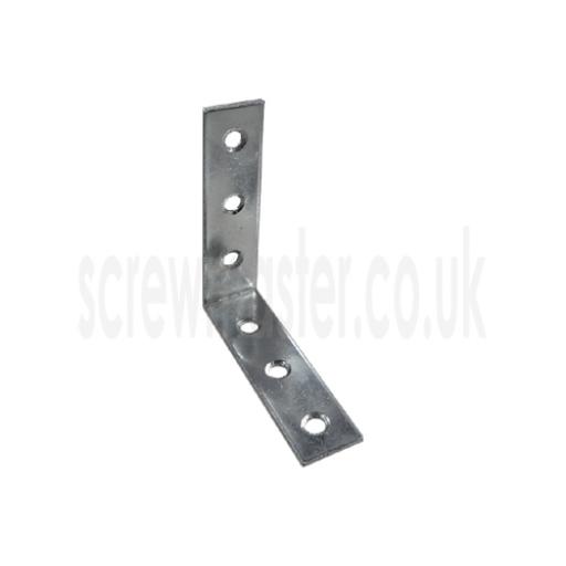 Angle Bracket 75mm x 75mm x 19mm wide x 2mm thick BZP mild steel Corner Brace