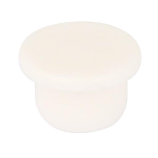 20 White Cover Caps 6mm diameter plugs holes blank kitchen cabinet