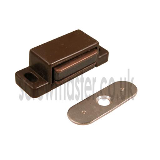 Brown Magnetic Catch for Bathroom Bedroom Kitchen Cabinet Cupboard Doors