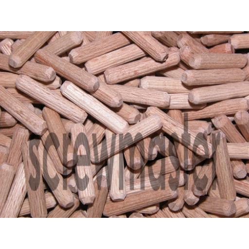 100 Fluted Dowels 6mm x 25mm beech hardwood jointing crafts