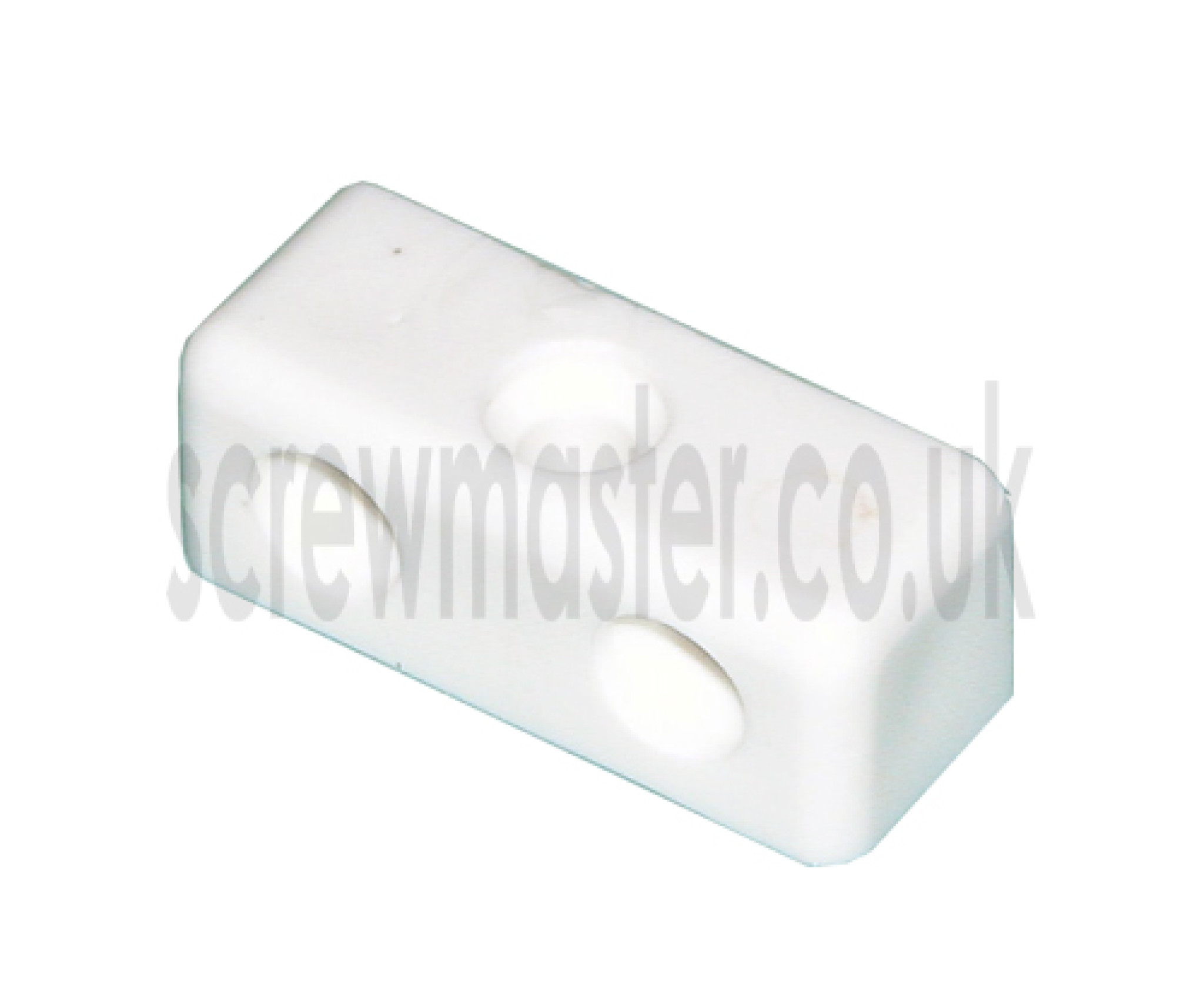 10 White Modesty Blocks for joining sheet materials and fitting modesty panels KD