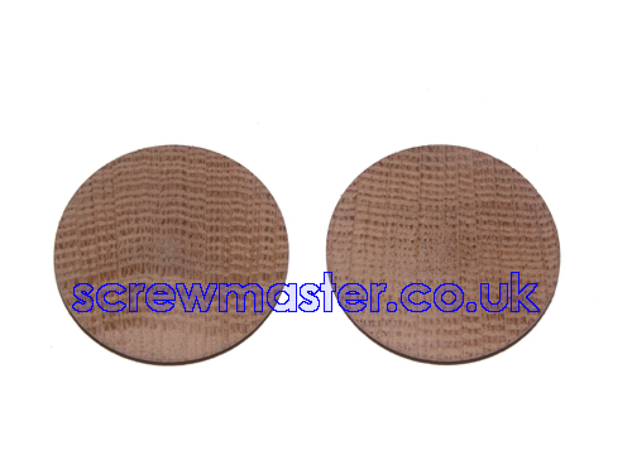 Solid Oak Cover Cap for 35mm hinge hole trim blanking plate