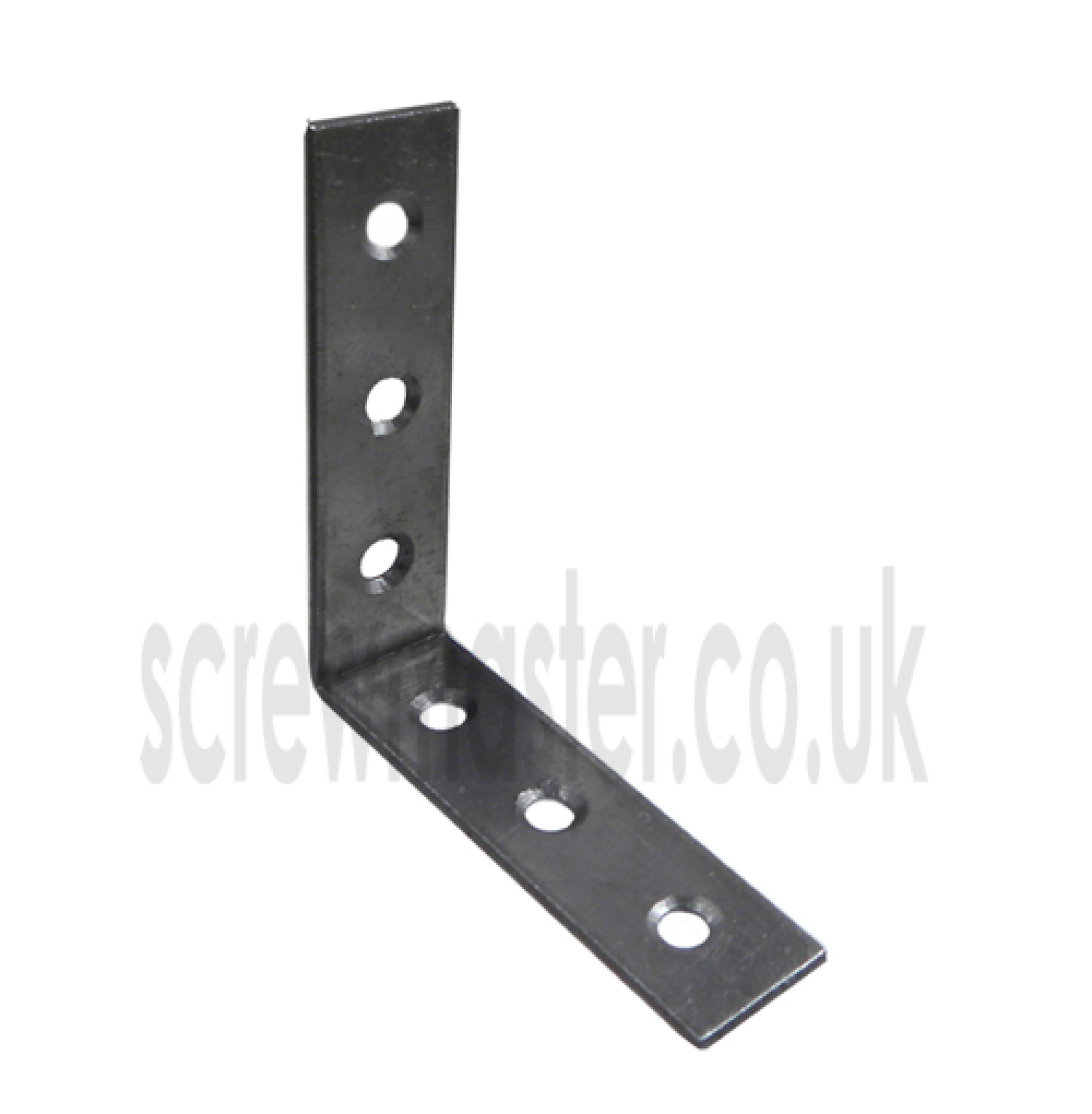 Angle Bracket Self Colour 75mm x 75mm x 19mm wide x 2mm thick mild steel Corner Brace