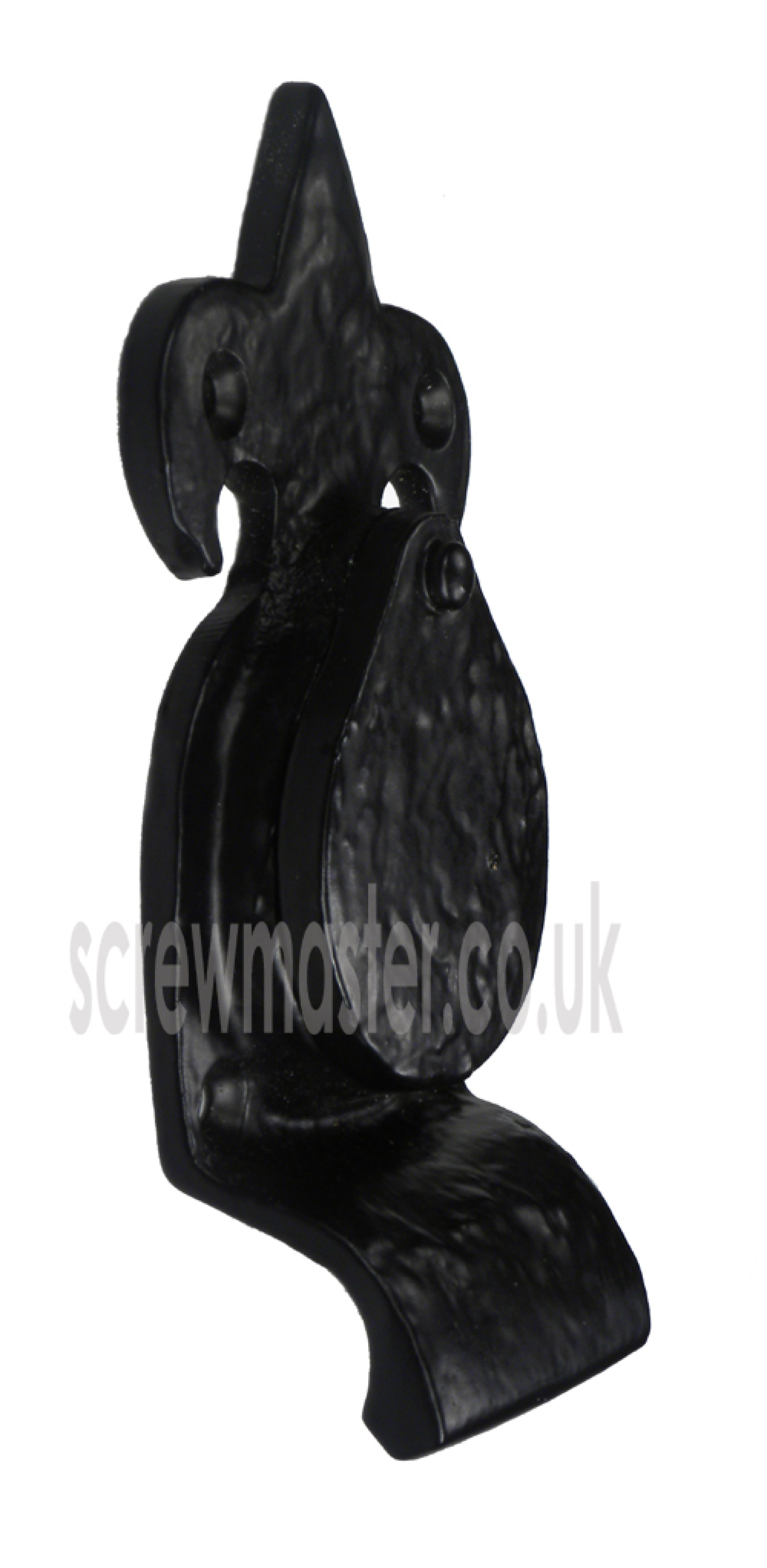 Cylinder Pull Black Cast Iron Rustic antique style