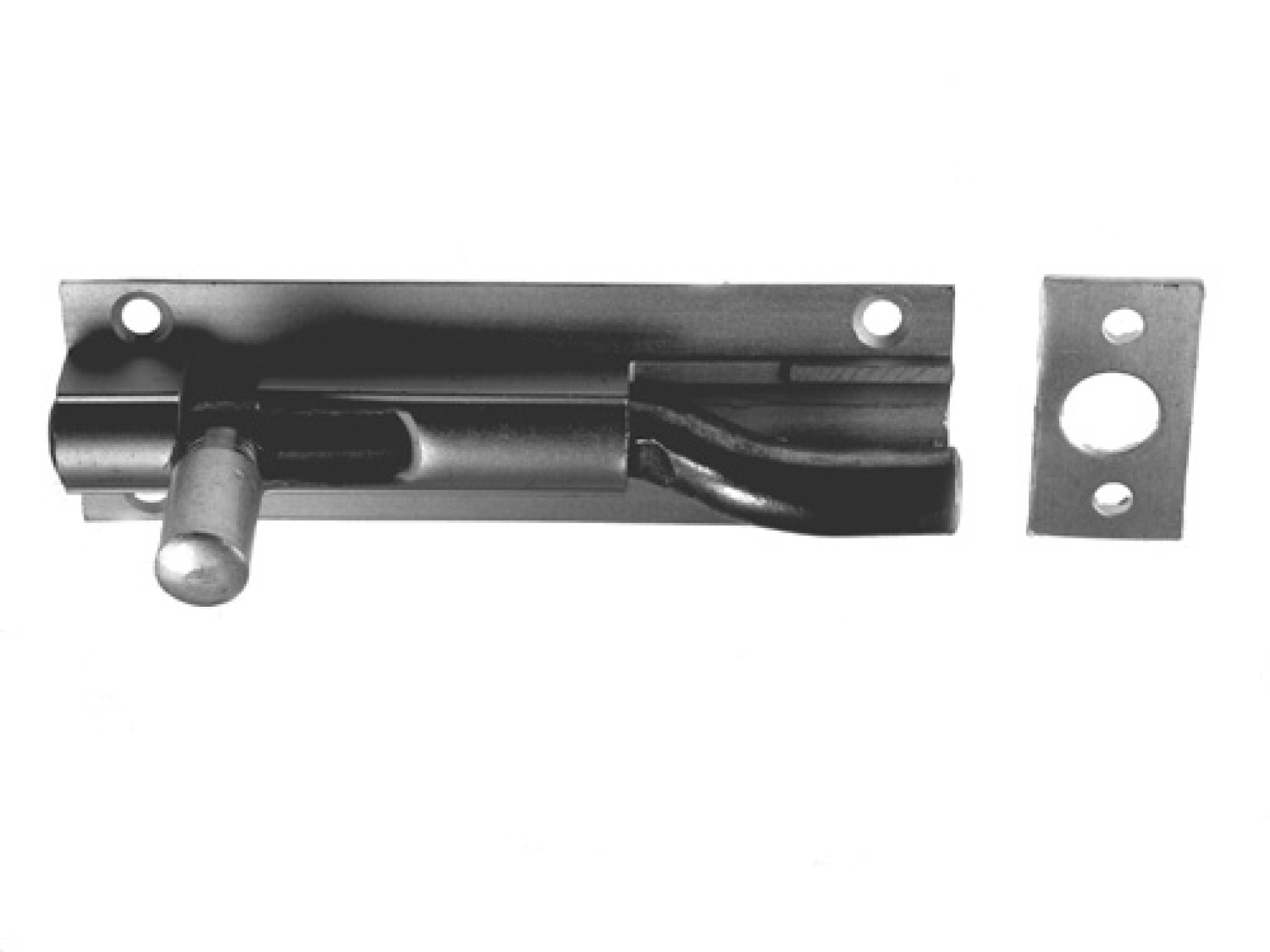 Aluminium Barrel Bolt necked 75mm sliding