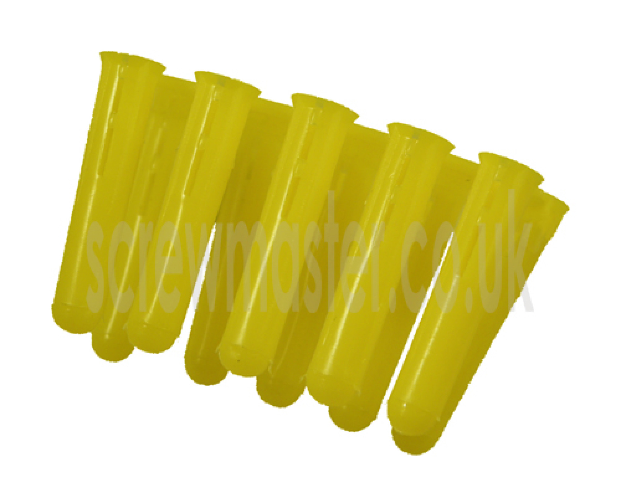 100 Yellow Wall plugs masonry fixings for M3 & M35 screws