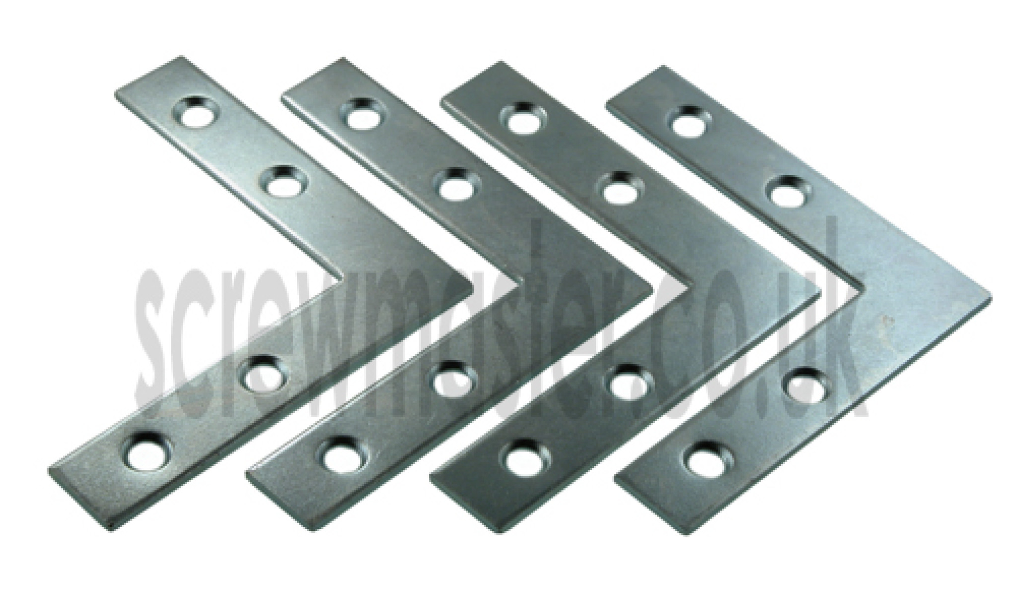 Angle Plate Corner Brace flat L shape Repair Bracket 64mm x 64mm BZP