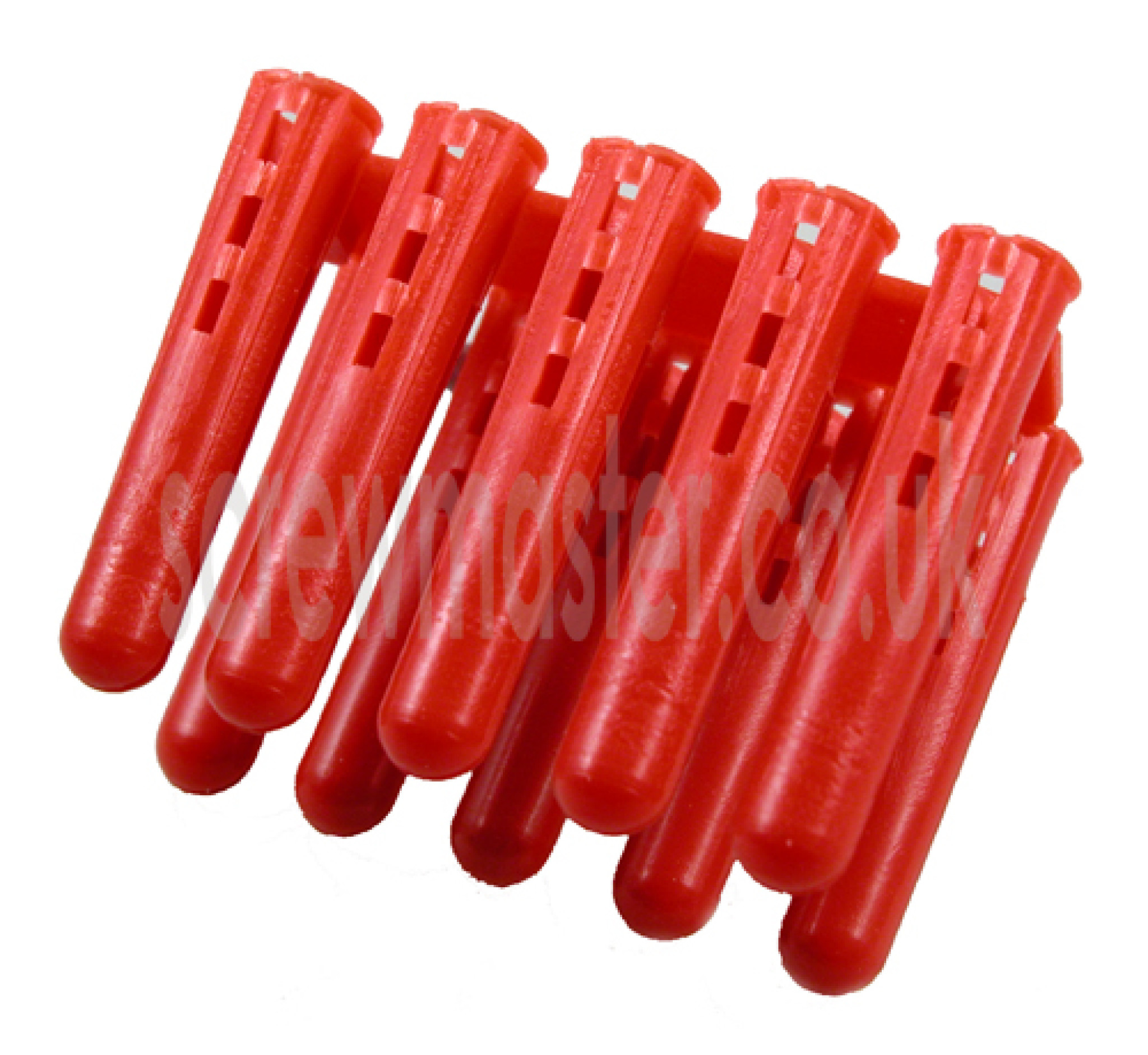 100 Red Wall Plugs masonry fixings for M35 & M4 screws