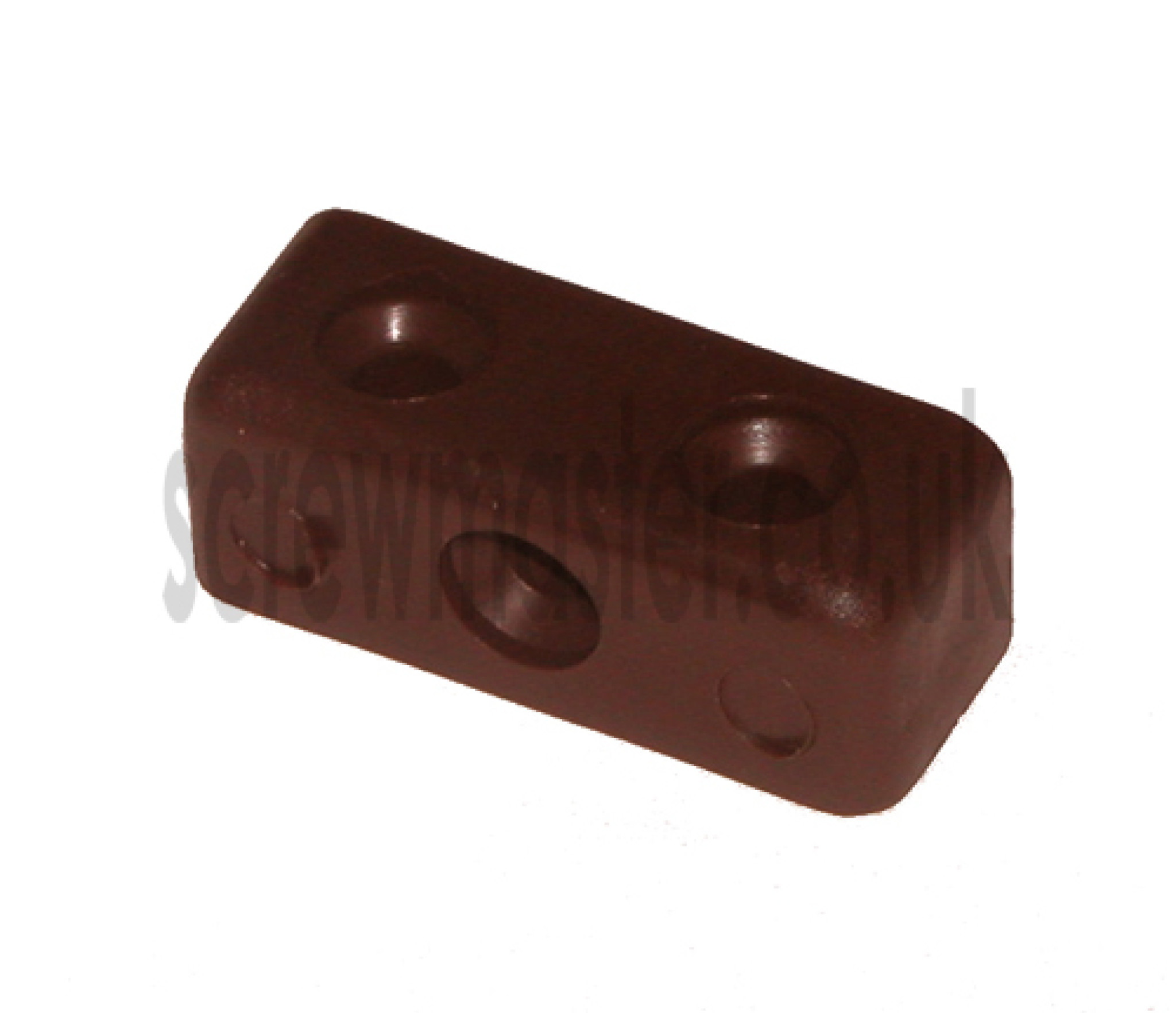 10 Brown Modesty Blocks for joining sheet materials and fitting modesty panels KD