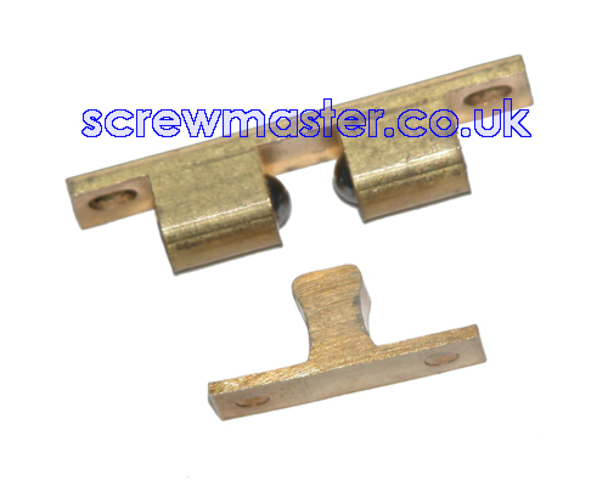 Brass Double Ball Catch 50mm cupboard door latch