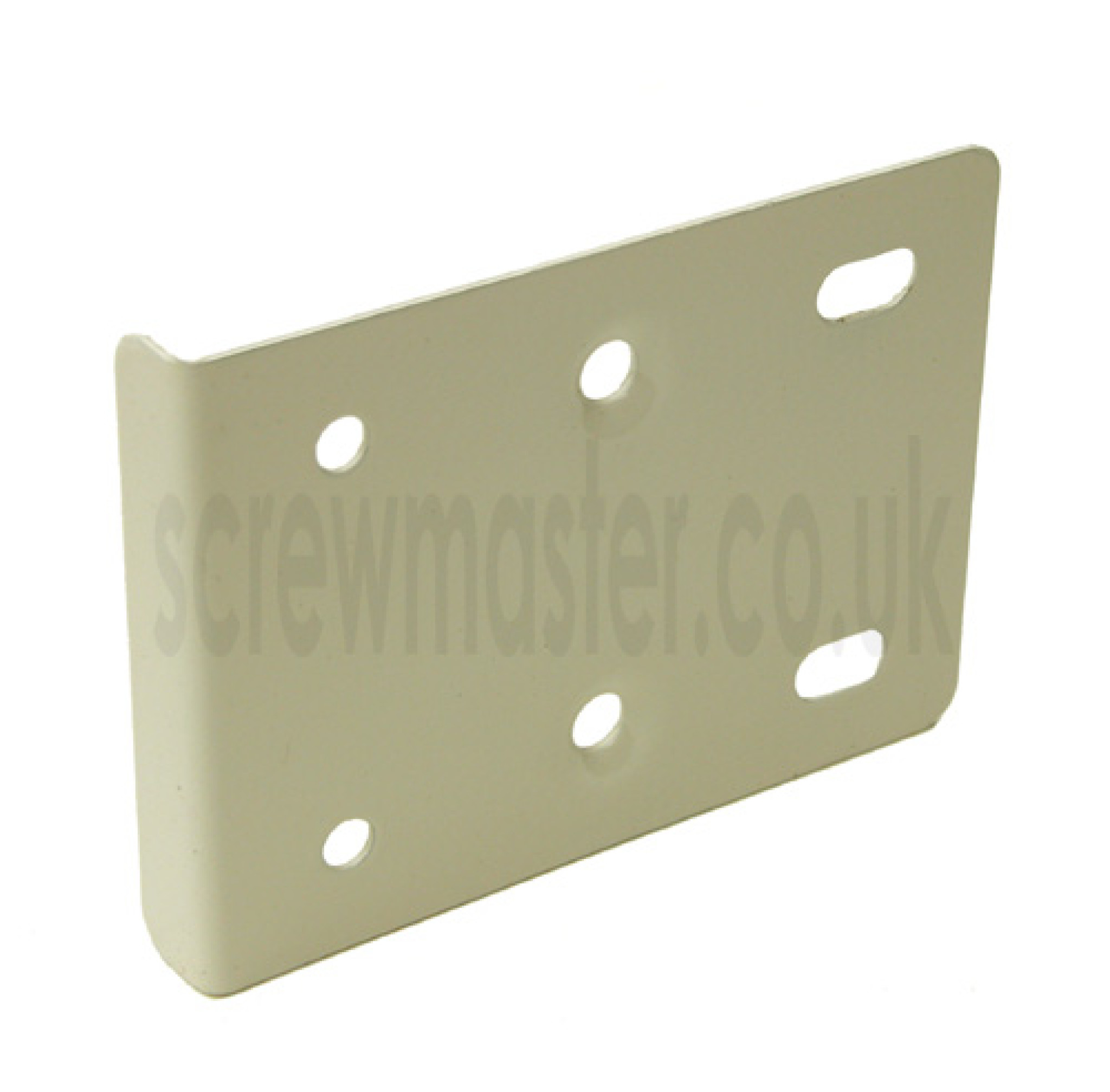 Hinge Repair Plate Cream or White or Brown or BZP - mend loose kitchen door concealed hinges