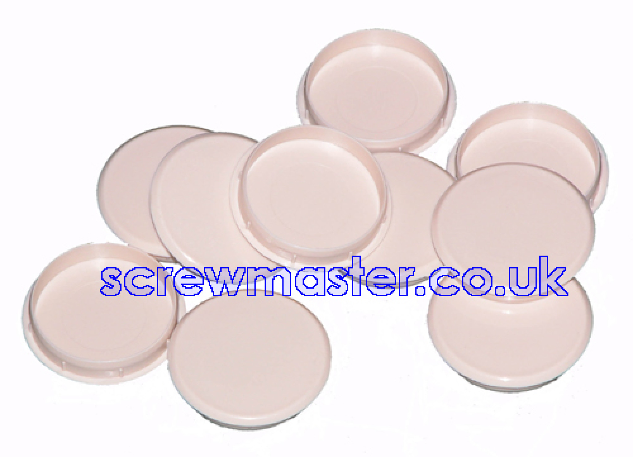 Beige Cover Cap for 35mm hinge hole trim blanking plate