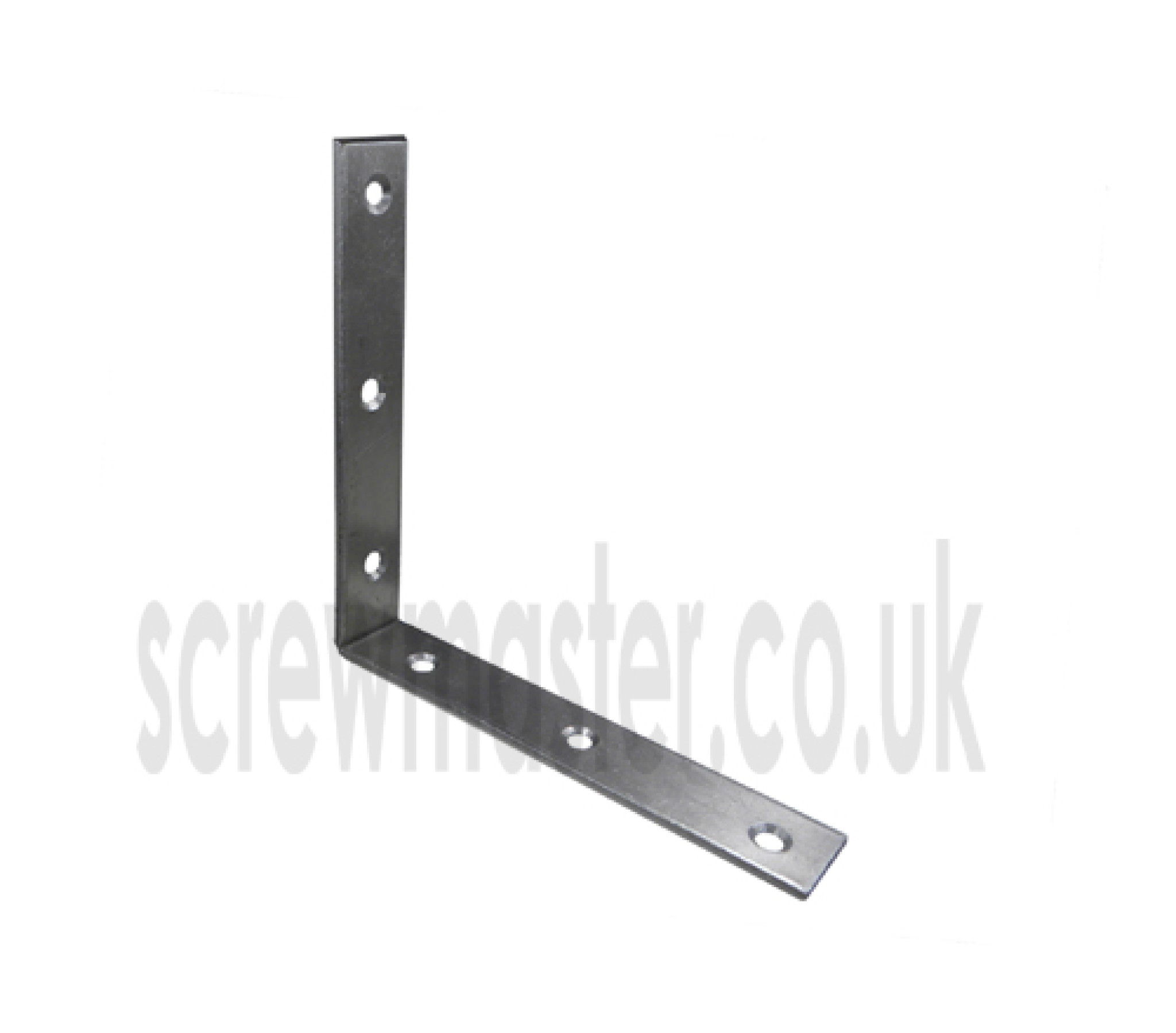 Angle Bracket Self Colour 125mm x 125mm x 22mm wide x 25mm thick mild steel Corner Brace
