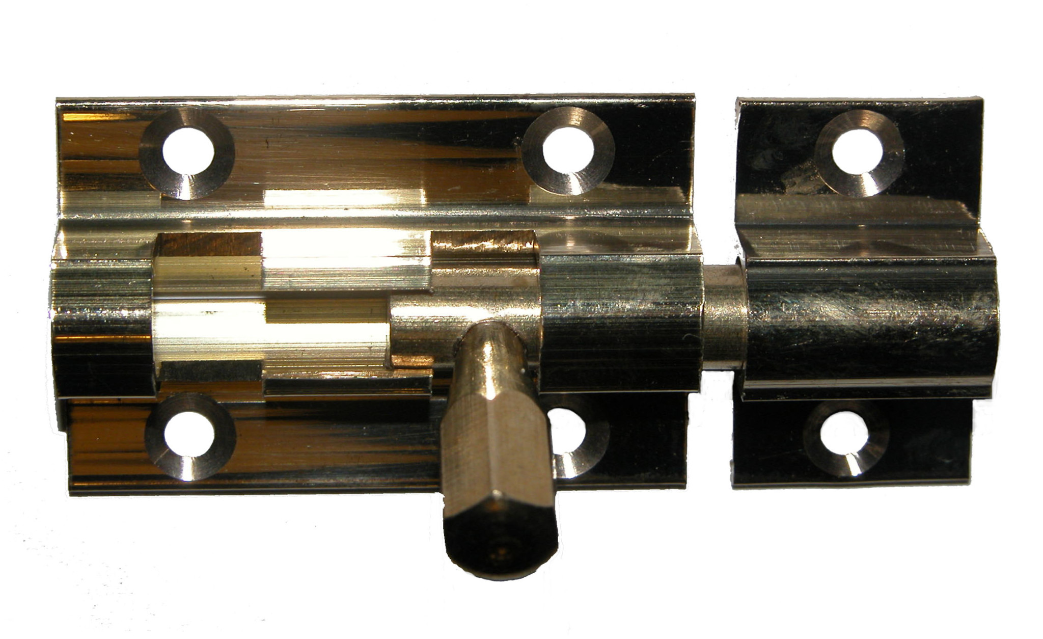 Brass Barrel Bolt straight 38mm long x 25mm wide sliding lock security