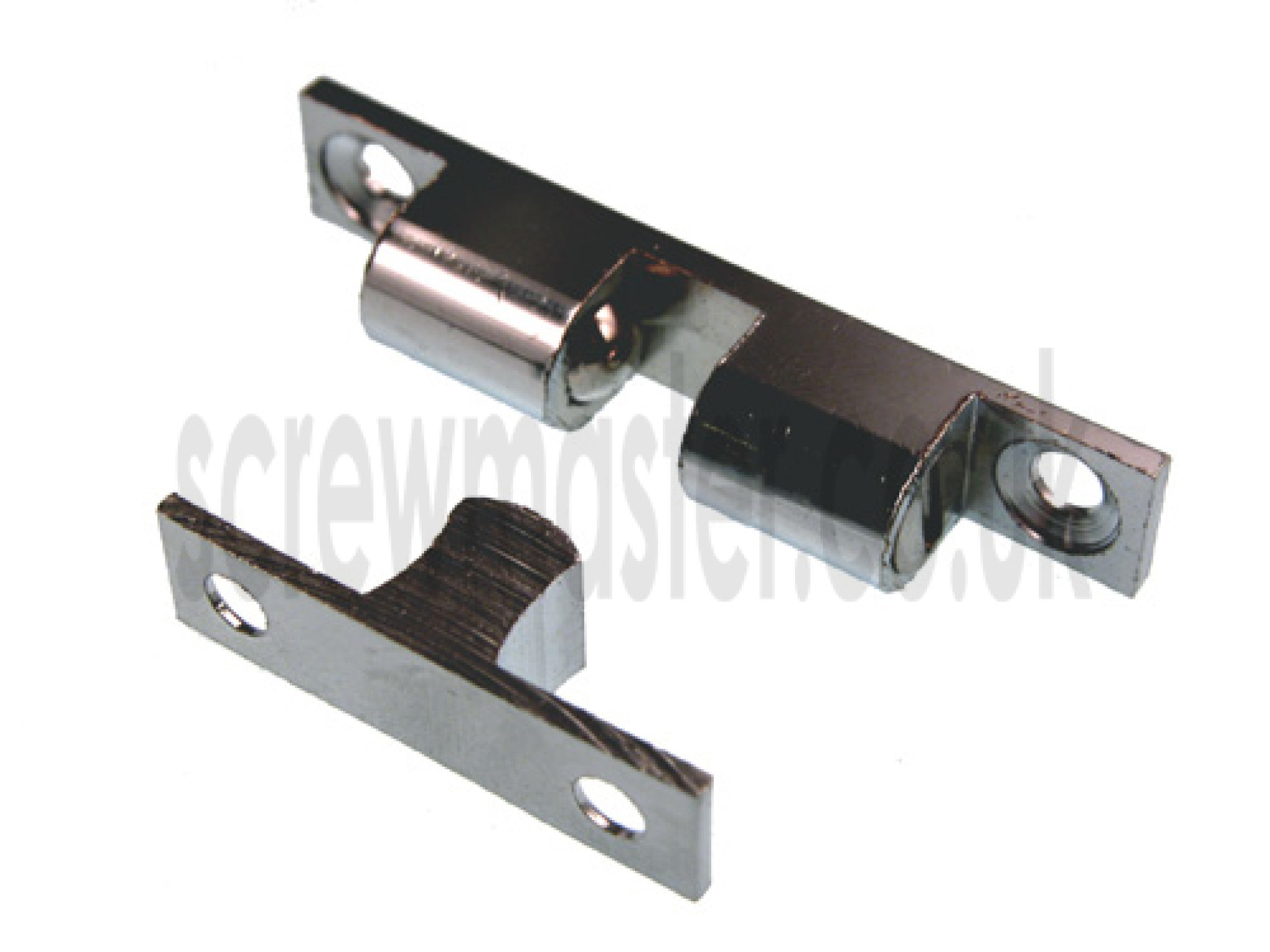 Double Ball Catch 50mm polished chrome cupboard door latch