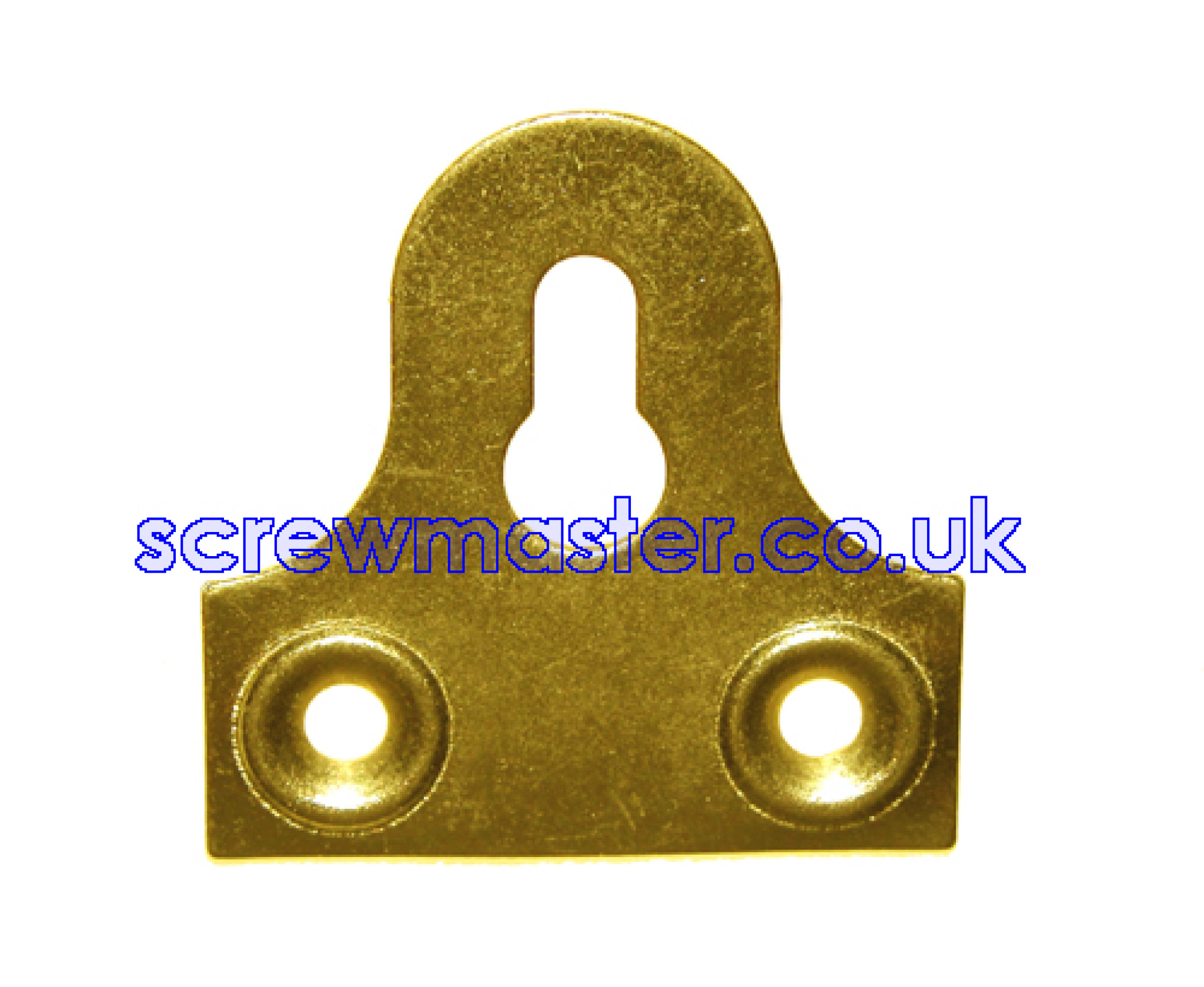 Keyhole Mirror Plate 38mm available in Brass or Chrome or Nickel finish
