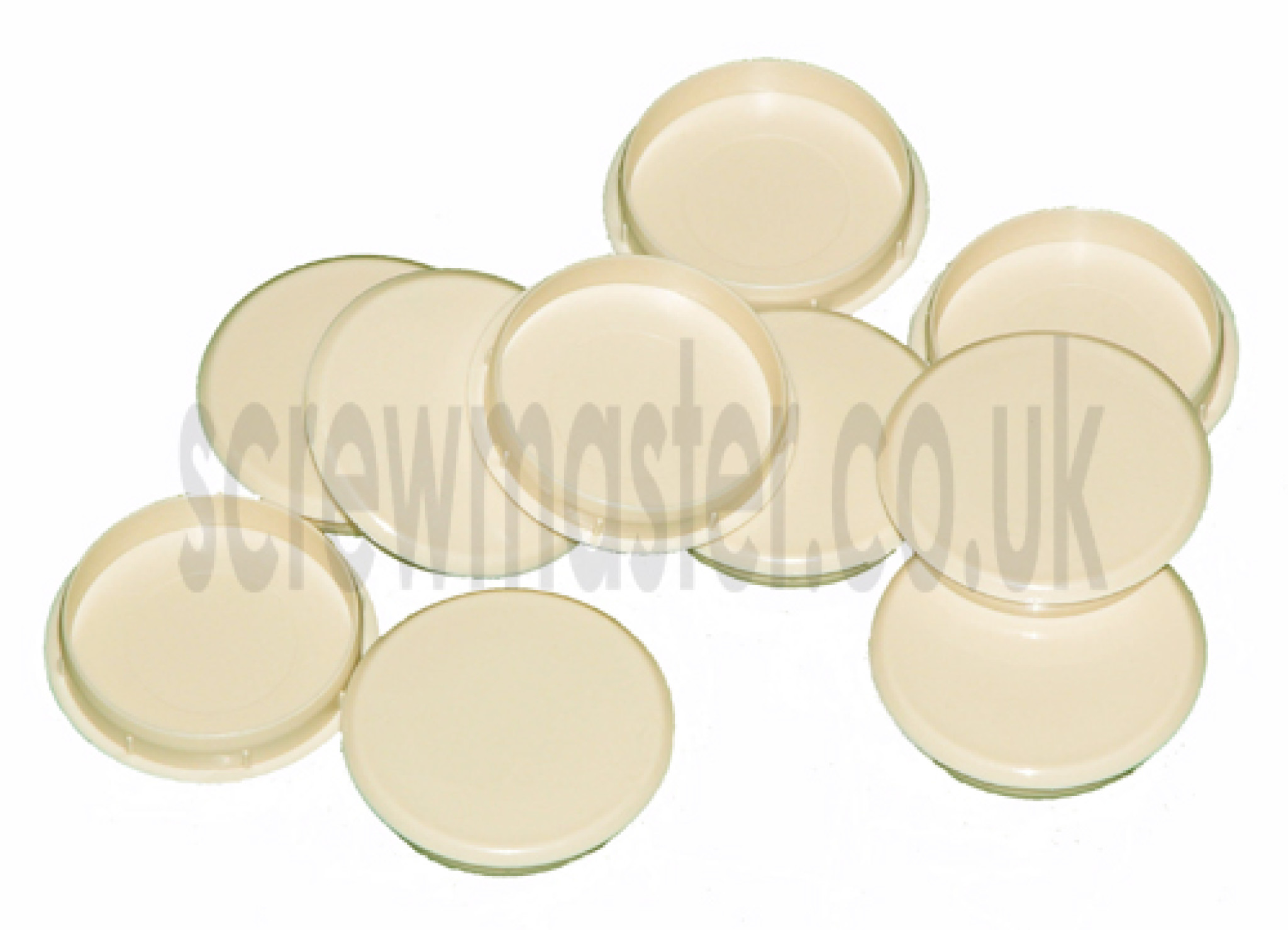 Cream Cover Cap for 35mm hinge hole trim blanking plate