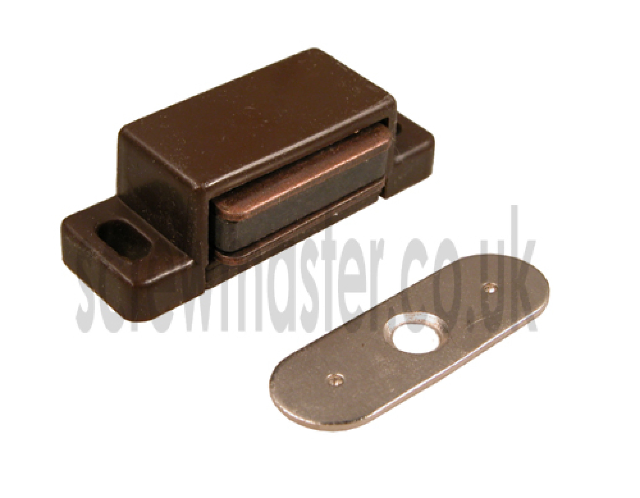 Brown Magnetic Catch for Bathroom Bedroom Kitchen Cabinet Cupboard Doors