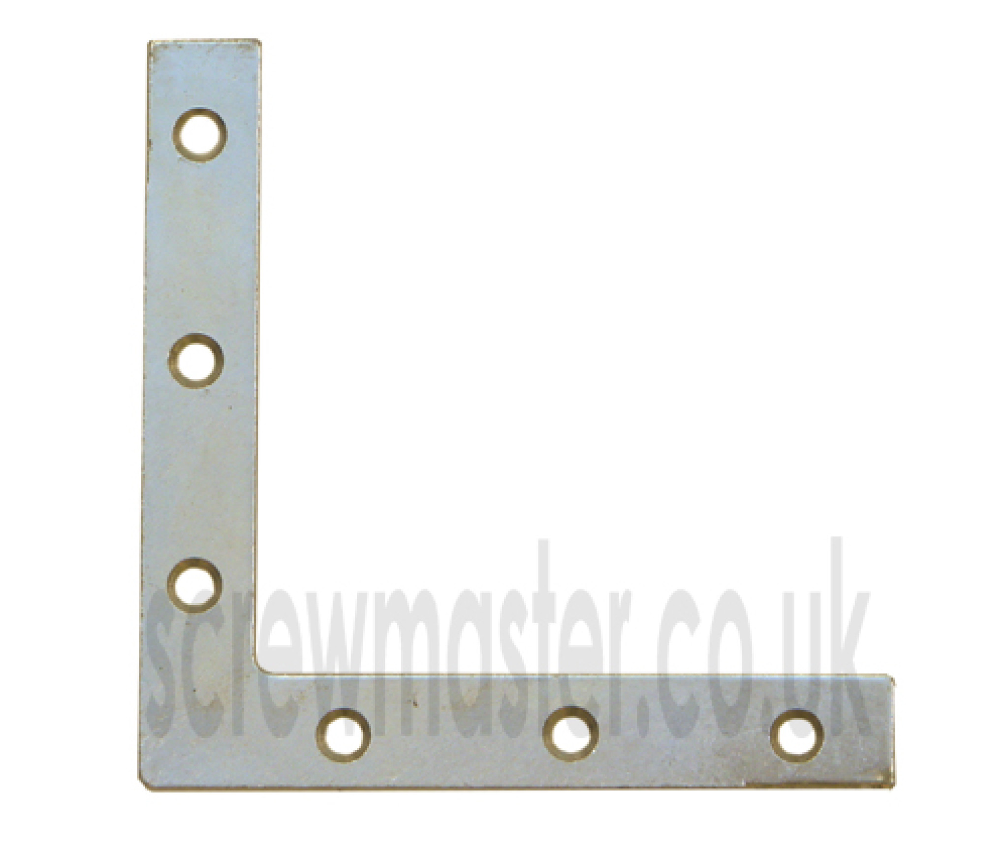 Angle Plate Corner Brace flat L shape Repair Bracket 125mm x 125mm BZP