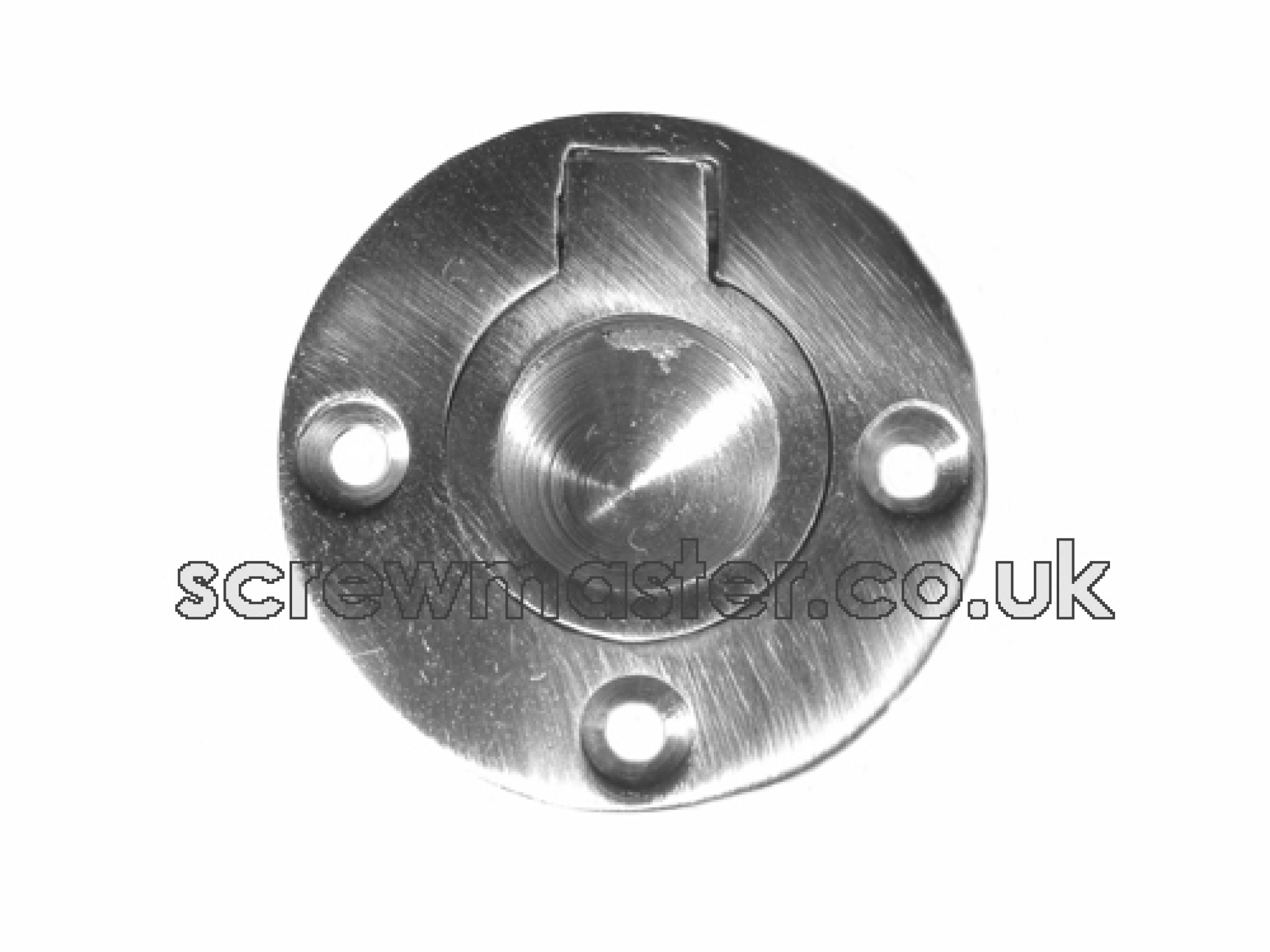 Flush Ring Pull recessed door Handle 50mm diameter Polished Chrome round
