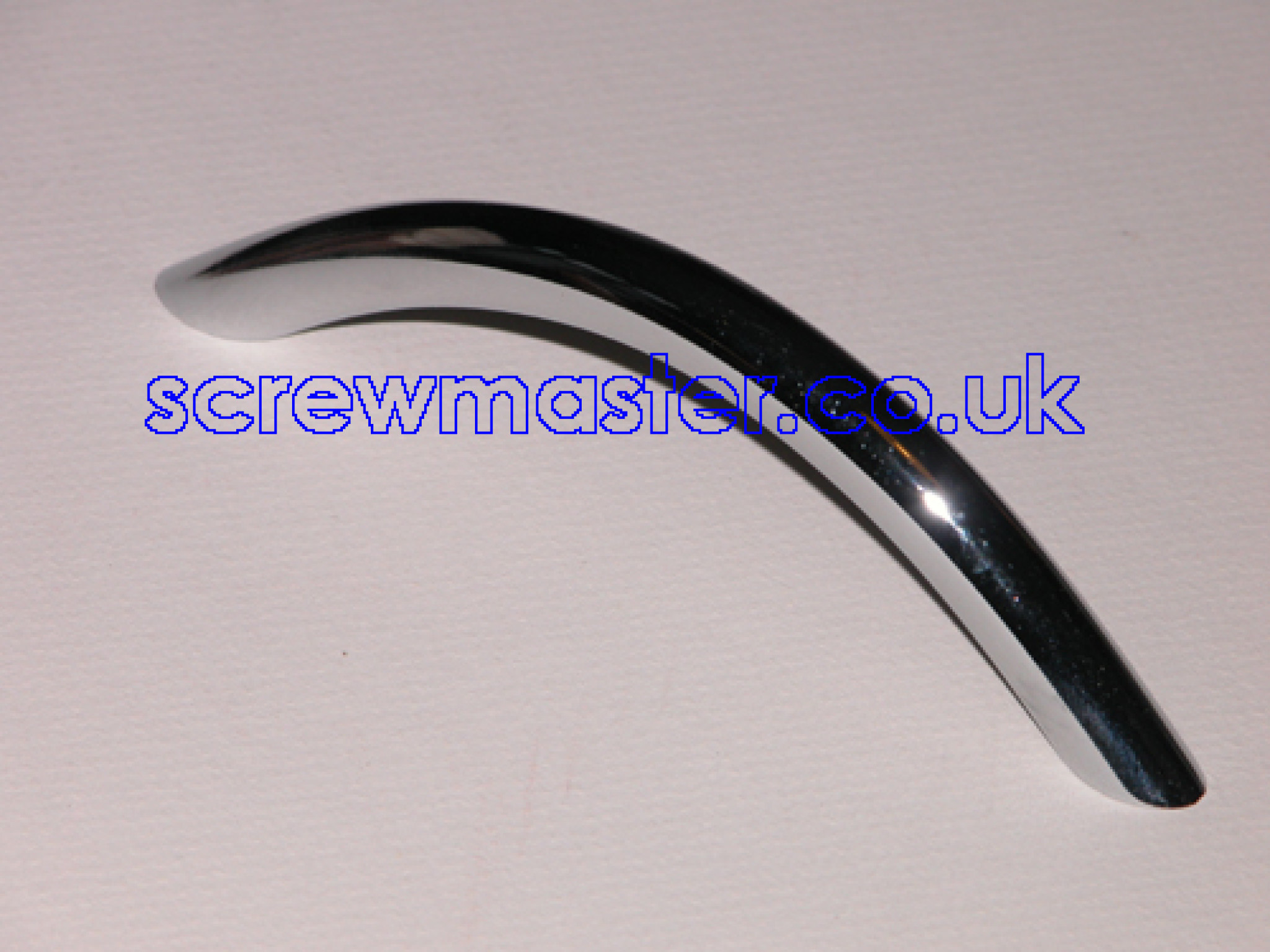 Bow Handle Polished Chrome 96mm hole centres round rod