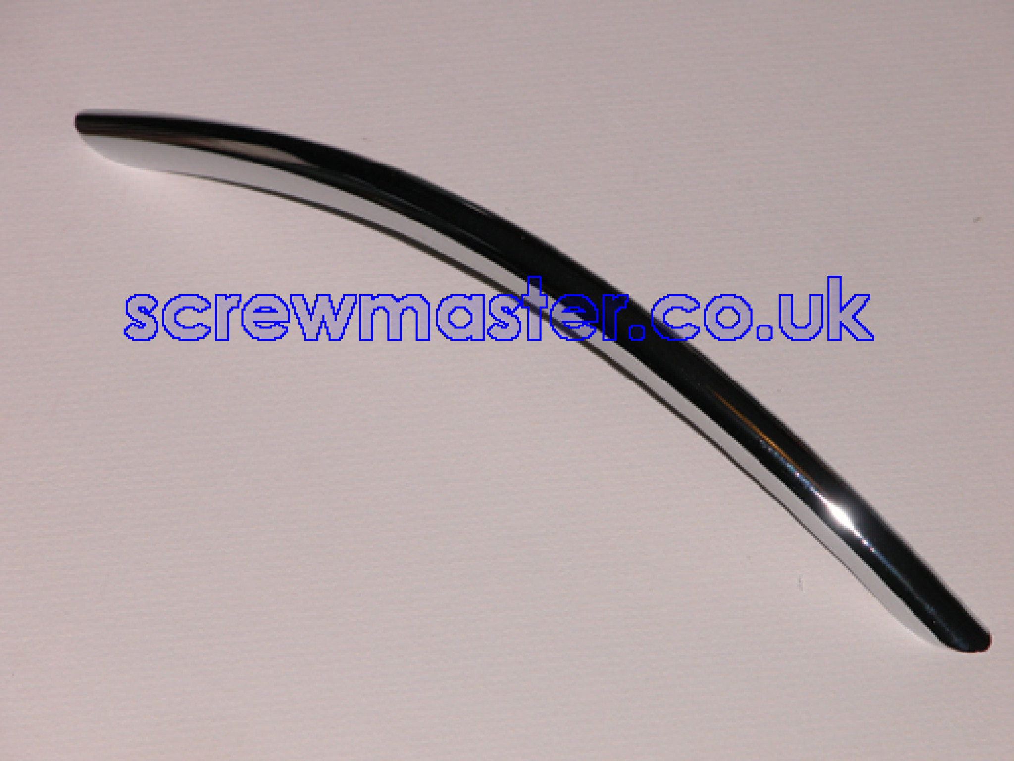 Bow Handle Polished Chrome 160mm hole centres round rod