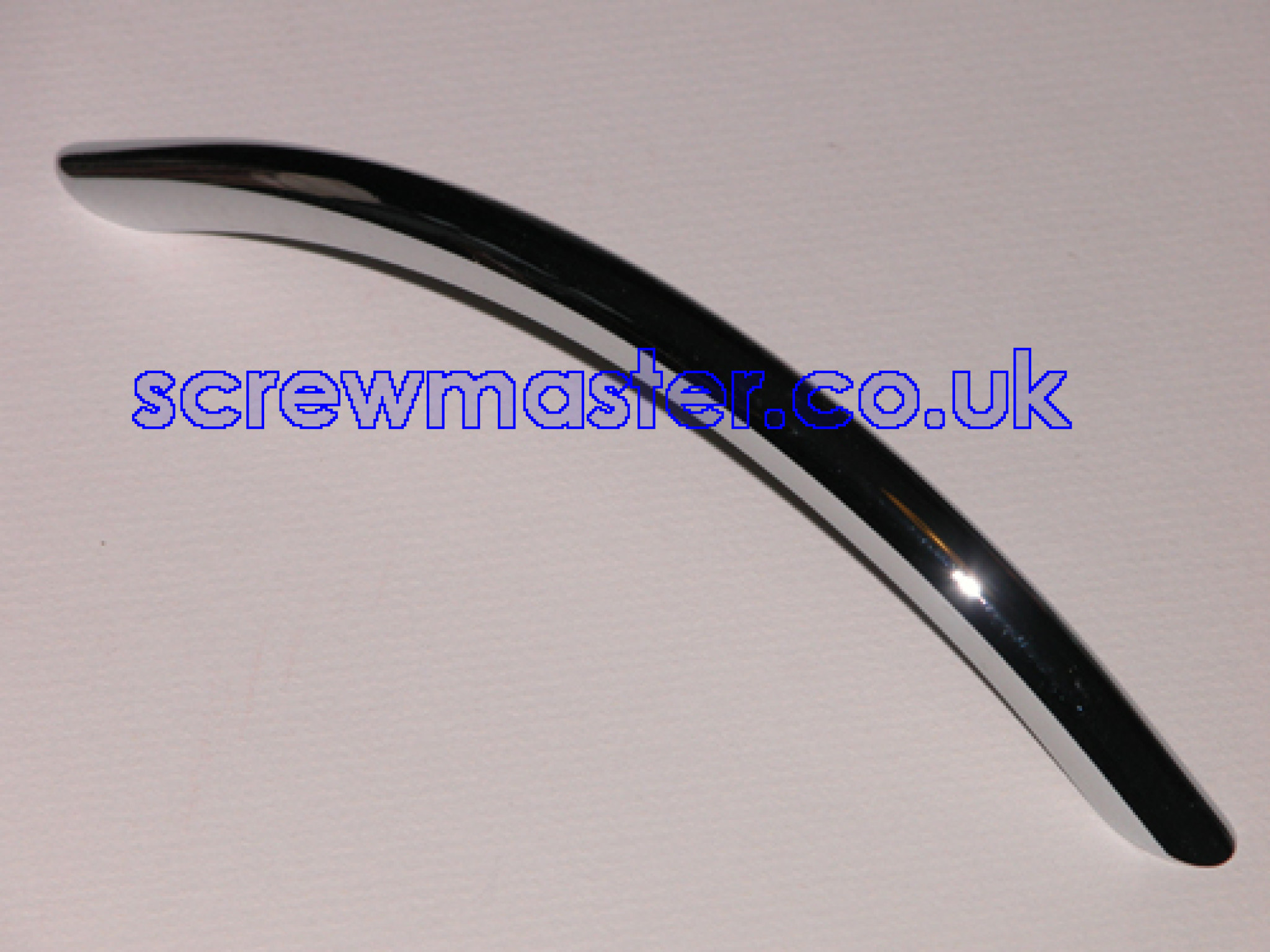 Bow Handle Polished Chrome 128mm hole centres round rod