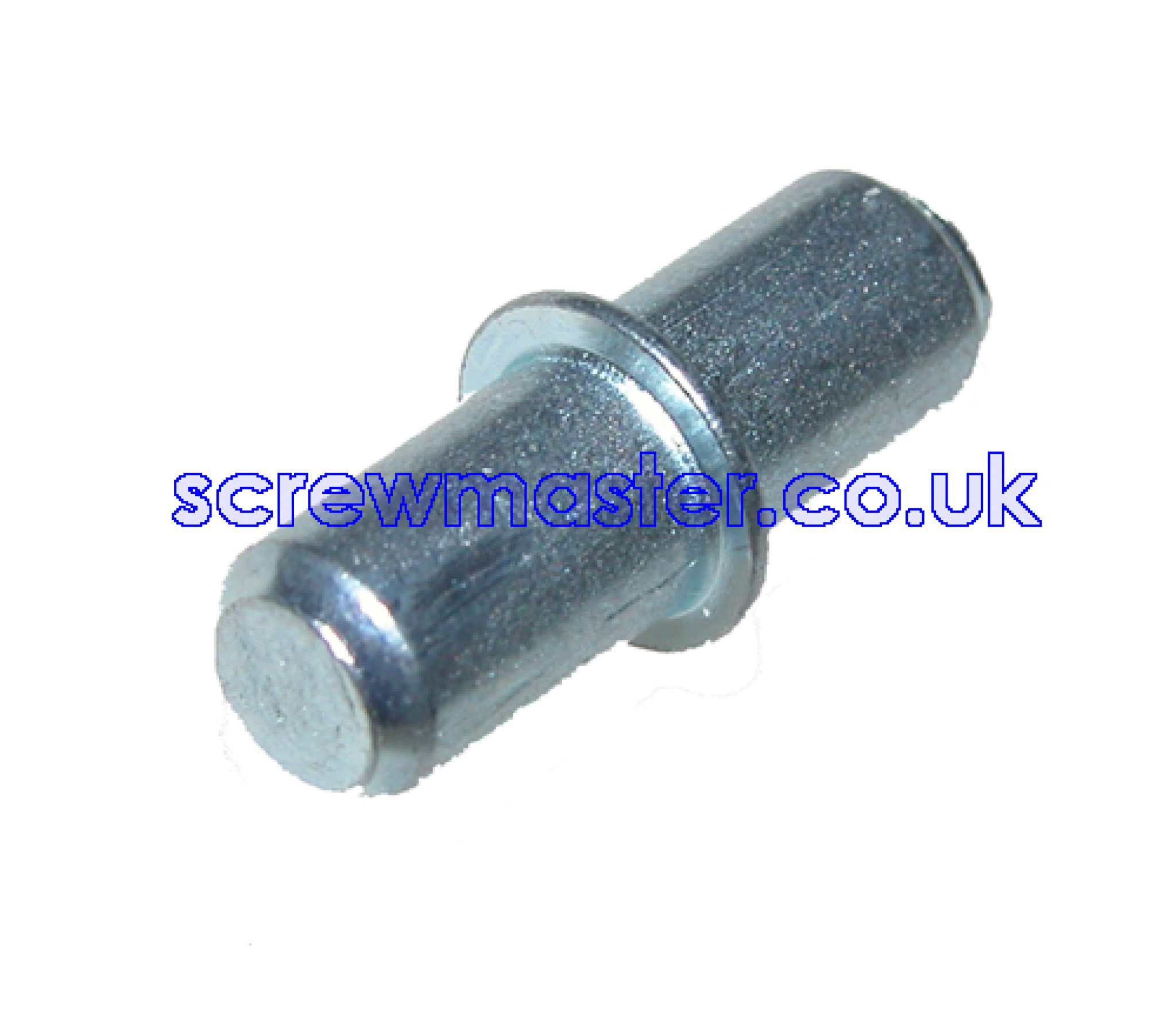 4 Shelf Supports pegs collared cylinder BZP 5mm