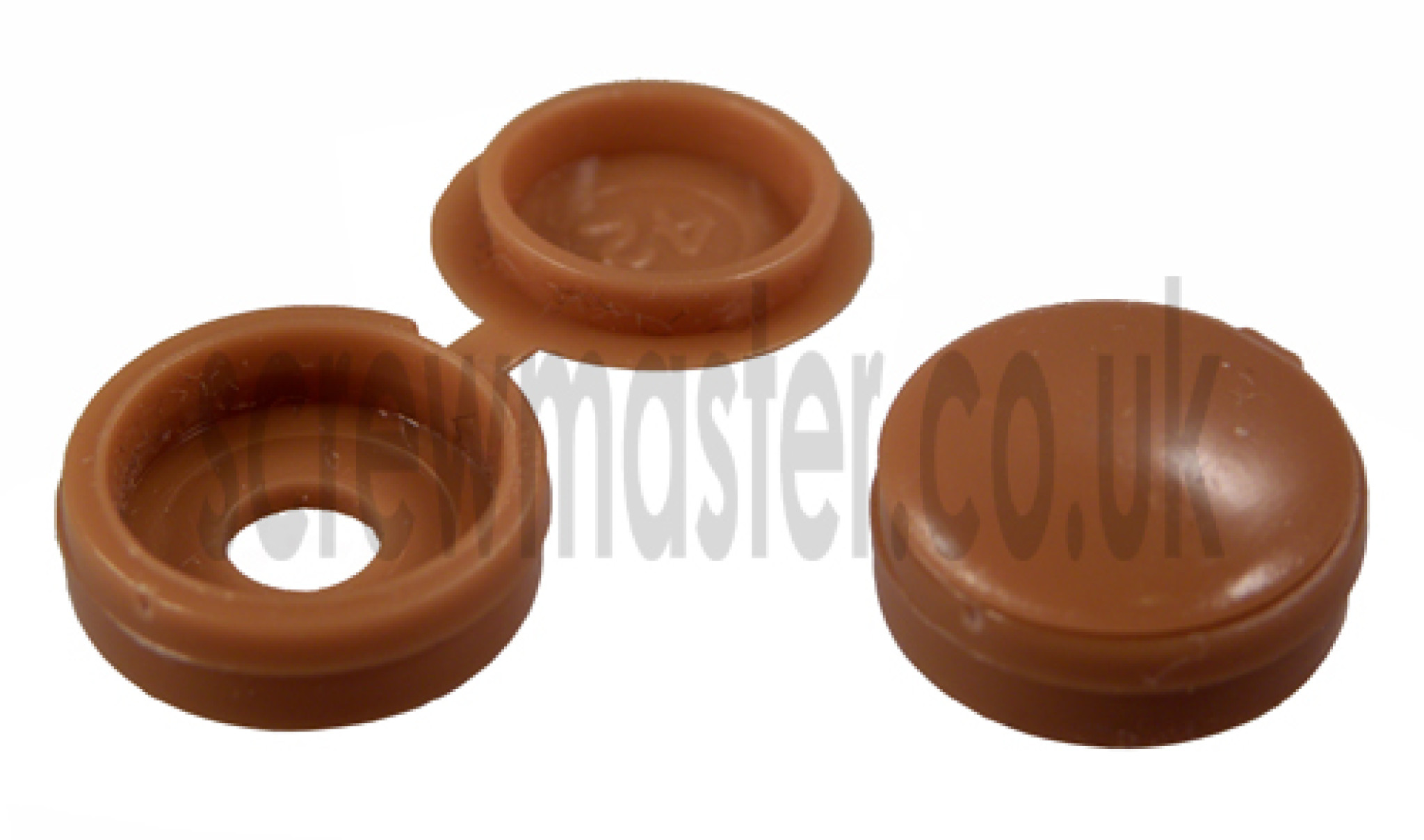 20 Hinged Screw Cover Caps Light Brown for M35 & M4 screws 6 and 8 gauge