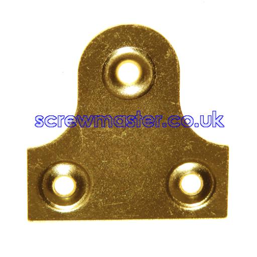 Plain Mirror Plate 19mm Brass plated